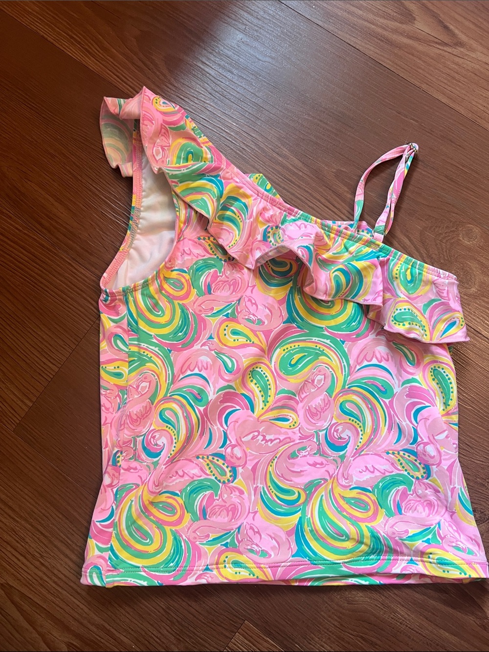 Lilly Pulitzer Pink Multi Swirl Girls 3-Piece Swim Set - Picture 13 of 13